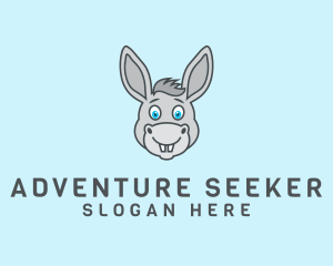 Donkey Horse Cartoon logo design