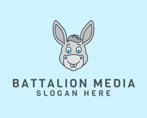 Donkey Horse Cartoon logo design