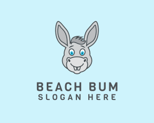 Donkey Horse Cartoon logo design