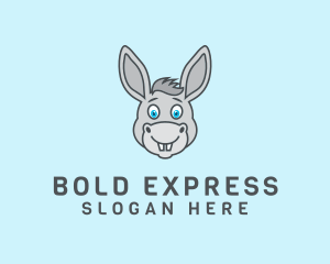 Donkey Horse Cartoon logo design