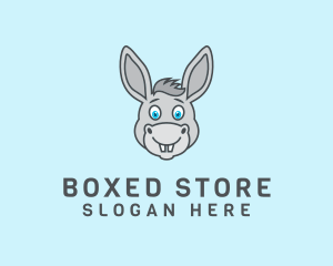 Donkey Horse Cartoon logo design