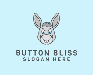 Donkey Horse Cartoon logo design