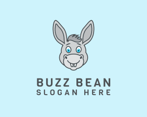 Donkey Horse Cartoon logo design