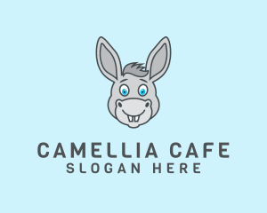 Donkey Horse Cartoon logo design