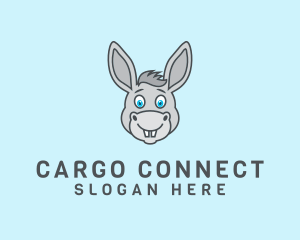 Donkey Horse Cartoon logo design