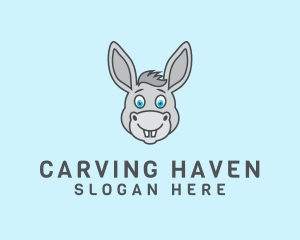 Donkey Horse Cartoon logo design