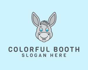 Donkey Horse Cartoon logo design