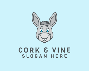 Donkey Horse Cartoon logo design