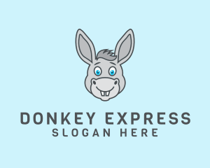 Donkey Horse Cartoon logo