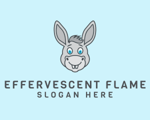 Donkey Horse Cartoon logo design