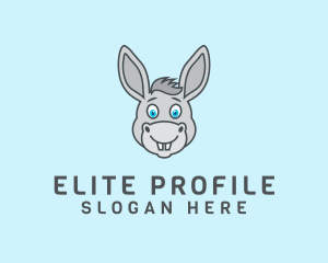 Donkey Horse Cartoon logo design