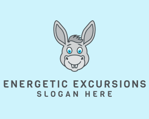 Donkey Horse Cartoon logo design