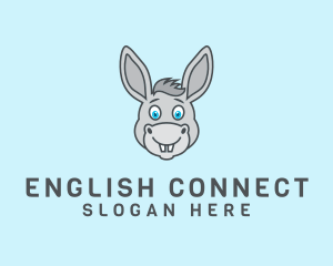 Donkey Horse Cartoon logo design