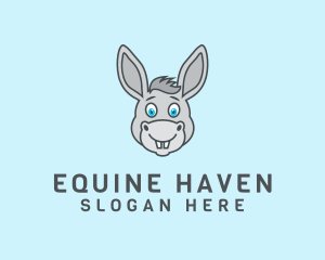 Donkey Horse Cartoon logo design