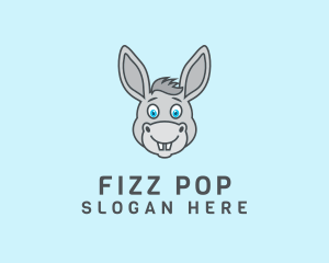 Donkey Horse Cartoon logo design