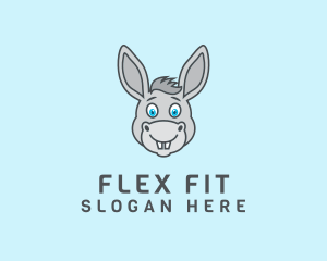 Donkey Horse Cartoon logo design