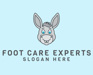 Donkey Horse Cartoon logo design