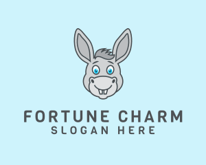 Donkey Horse Cartoon logo design