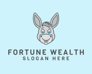 Donkey Horse Cartoon logo design