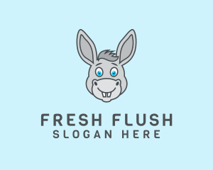 Donkey Horse Cartoon logo design