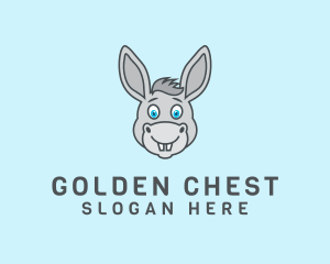 Donkey Horse Cartoon logo design