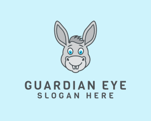 Donkey Horse Cartoon logo design