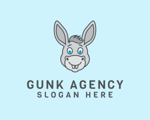 Donkey Horse Cartoon logo design