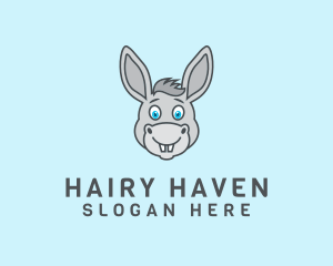 Donkey Horse Cartoon logo design