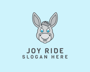 Donkey Horse Cartoon logo design