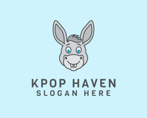 Donkey Horse Cartoon logo design