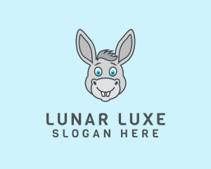 Donkey Horse Cartoon logo design