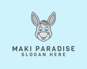 Donkey Horse Cartoon logo design