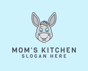 Donkey Horse Cartoon logo design