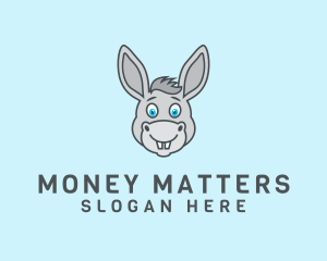 Donkey Horse Cartoon logo design