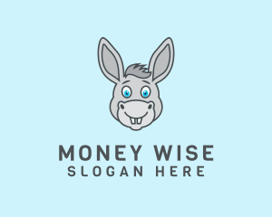 Donkey Horse Cartoon logo design