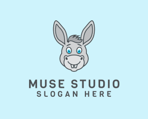 Donkey Horse Cartoon logo design