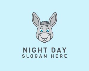 Donkey Horse Cartoon logo design