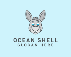 Donkey Horse Cartoon logo design