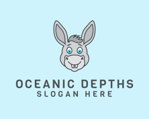 Donkey Horse Cartoon logo design