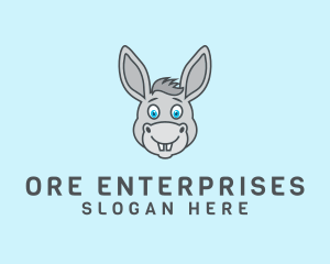 Donkey Horse Cartoon logo design