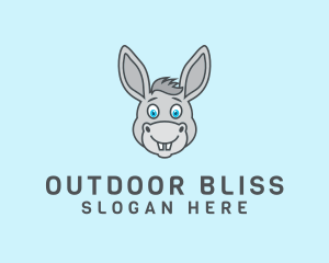 Donkey Horse Cartoon logo design