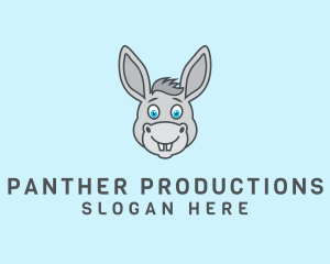 Donkey Horse Cartoon logo design