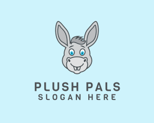 Donkey Horse Cartoon logo design