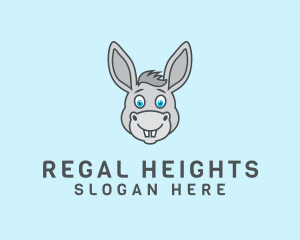 Donkey Horse Cartoon logo design