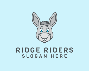 Donkey Horse Cartoon logo design