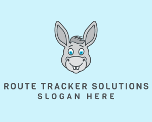 Donkey Horse Cartoon logo design