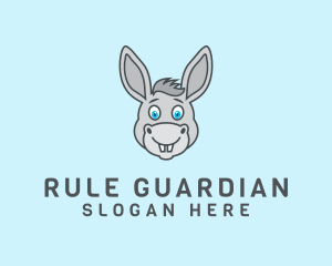 Donkey Horse Cartoon logo design