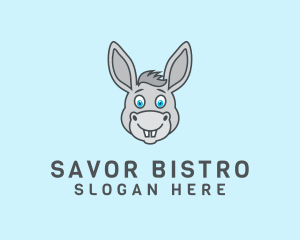 Donkey Horse Cartoon logo design