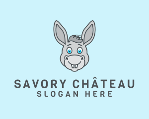 Donkey Horse Cartoon logo design