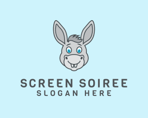 Donkey Horse Cartoon logo design